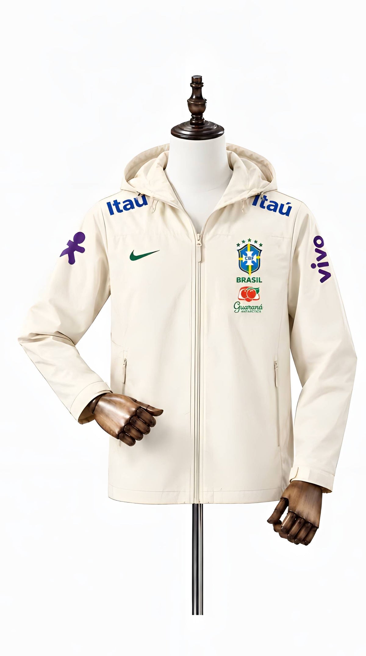2526 Brazilian beige hooded jacket