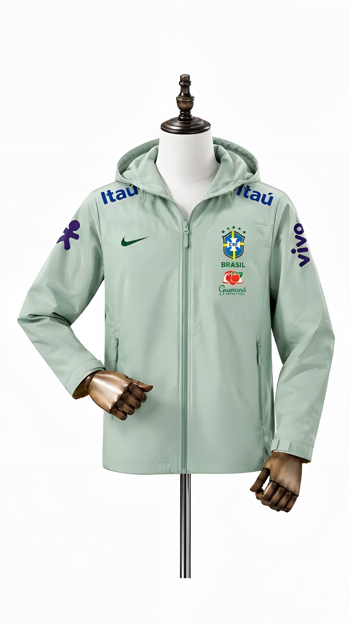 2526 Brazilian light green hooded jacket